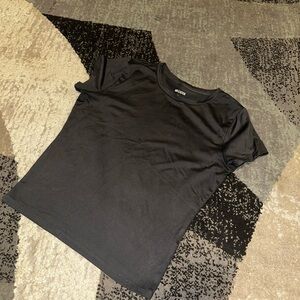 Hollister Charcoal Fitted Gray T-Shirt
